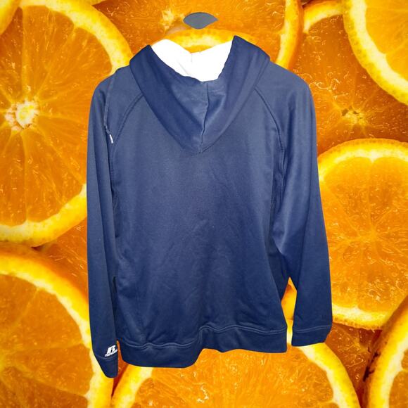 Russell Athletic Men's Long Sleeve Fleece Blue Falcons Printed‎ Hoodies Size XL - Picture 7 of 8